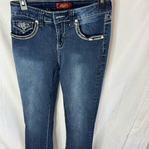 One 5 One Women's Dark Blue Boot Cut Jeans